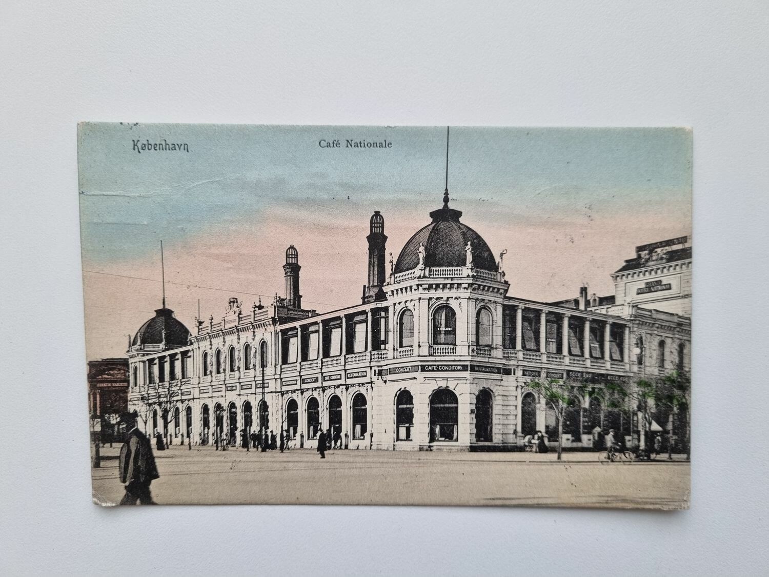 Vykort KØBENHAVN Café Nationale, 1910