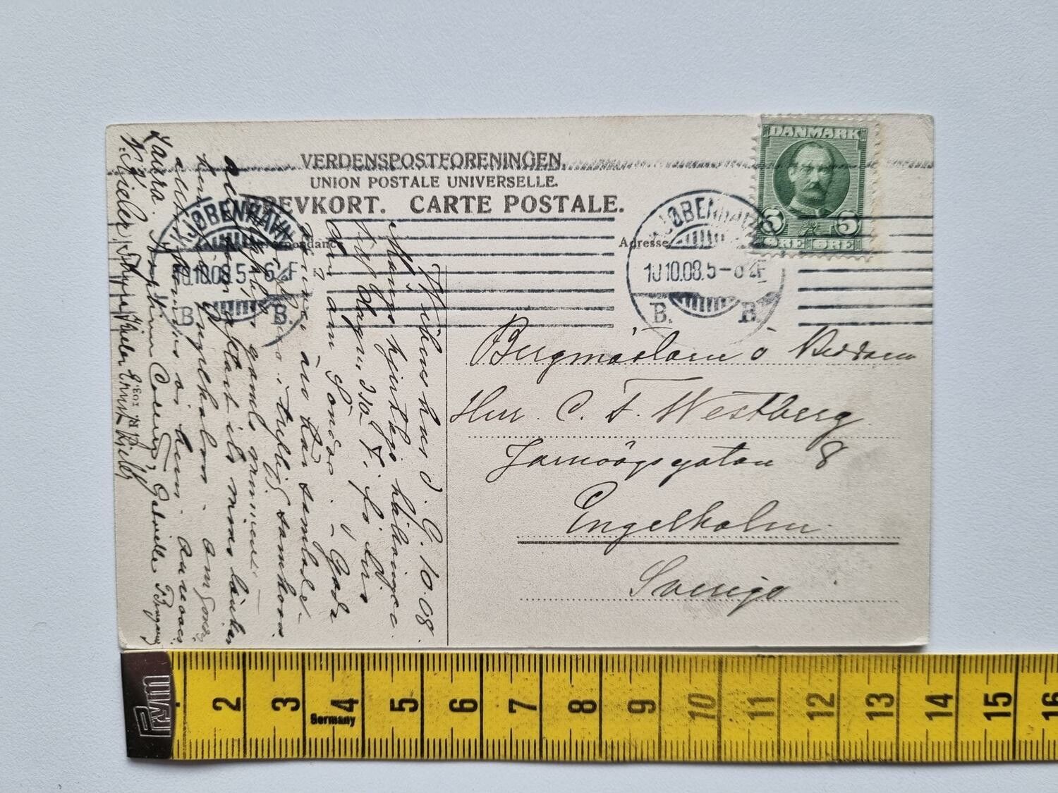 Vykort København Rosenborg Slot 1908