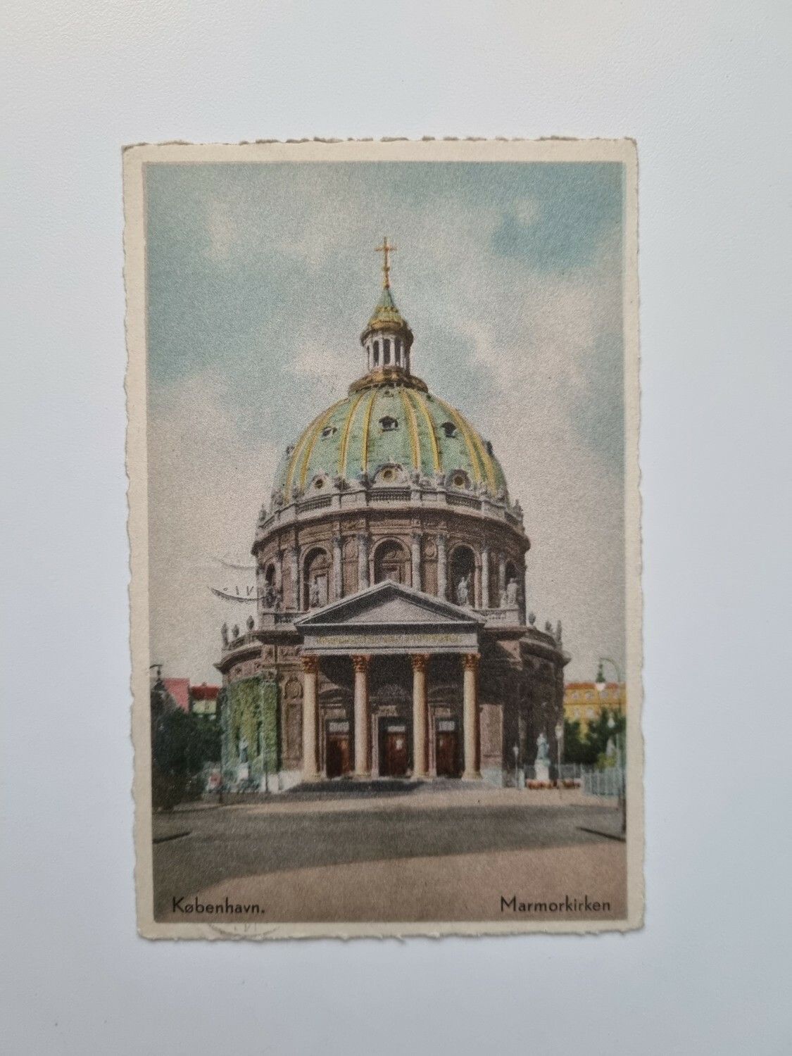 Vykort København. Marmorkirken