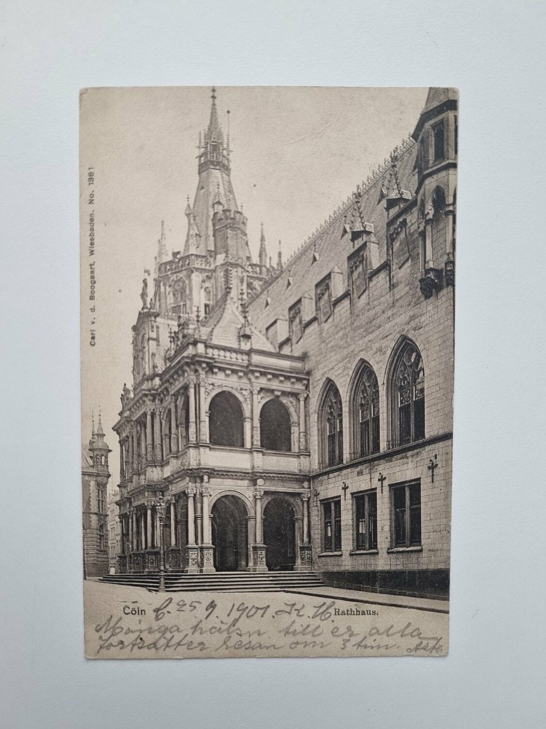 Vykort Köln Rådhus 1901