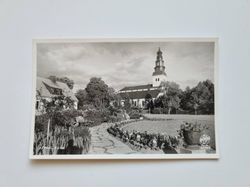 Vykort Köping kyrkan
