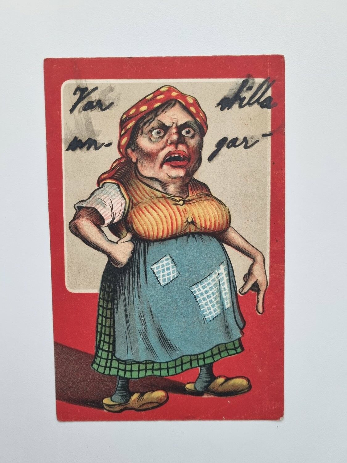Vykort La suffragetta
