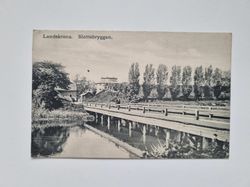 Vykort Landskrona Slottsbryggan 1911