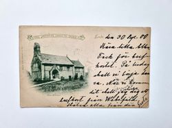 Vykort Leeds, St John the Baptist Church, Adel, 1900