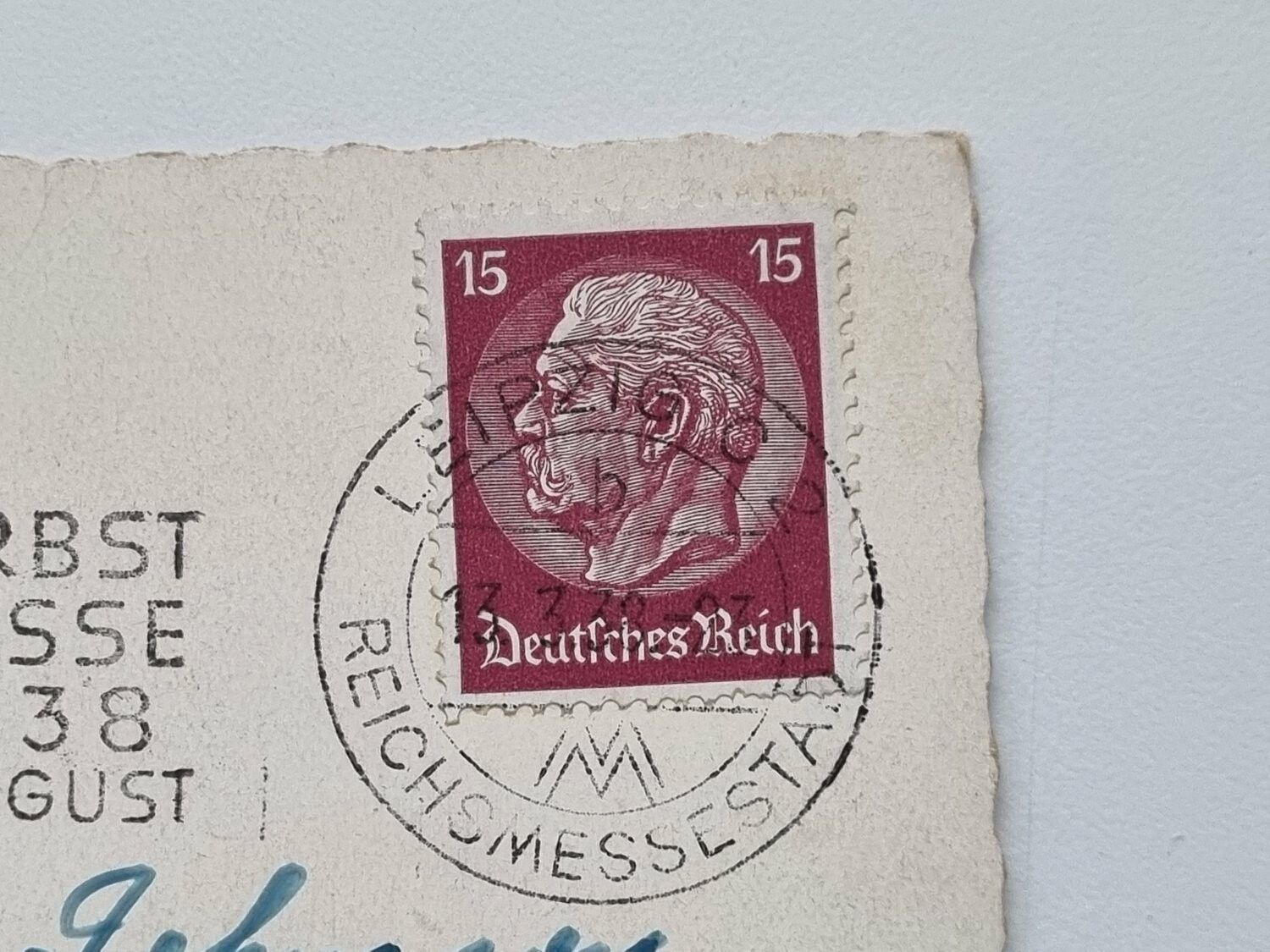 Vykort Leipzig 1938