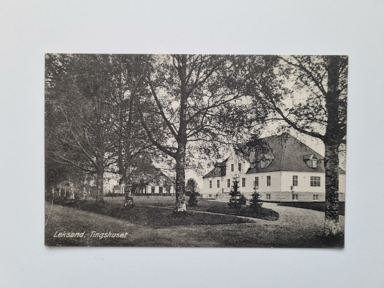 Vykort Leksand, Tingshuset, 1925