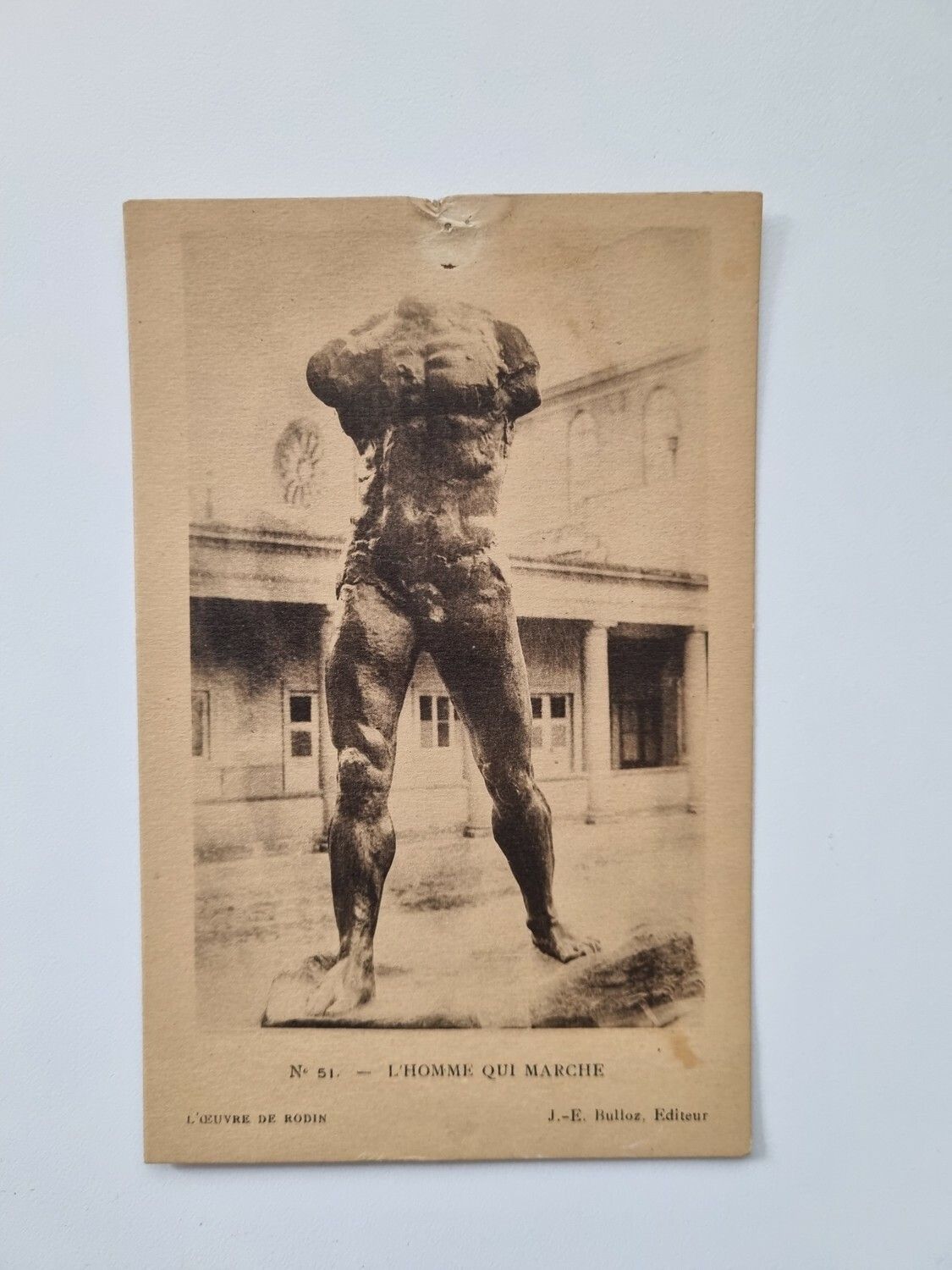 Vykort L'HOMME QUI MARCHE