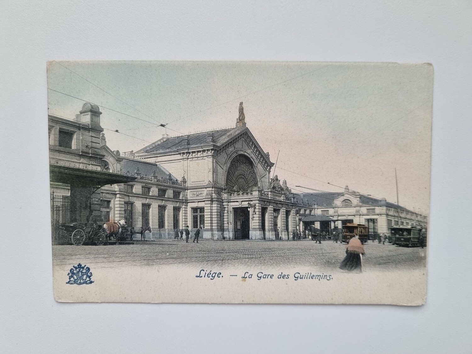 Vykort Liége. La Gare des Guillemins. Belgium