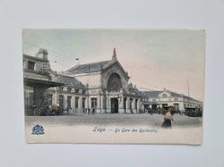Vykort Liége. La Gare des Guillemins. Belgium