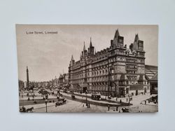 Vykort Lime Street, Liverpool
