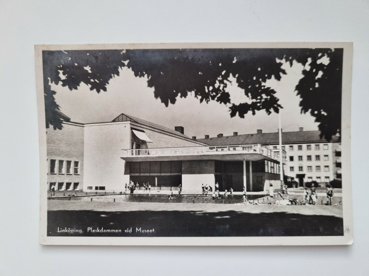 Vykort Linköping Plaskdammen vid Museet