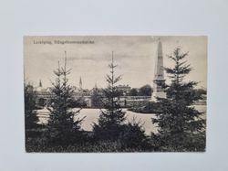 Vykort Linköping, Stångebromonumentet, 1921