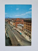 Vykort Looking up North Street, Pittsfield, Mass