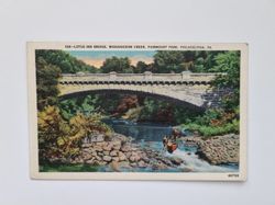 Vykort LOTUS INN BRIDGE, WISSAHICKON CREEK, FAIRMOUNT PARK, PHILADELPHIA