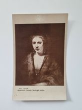 Vykort LOUVRE REMBRANDT. Portrait d'Hendrickje Stoffeis