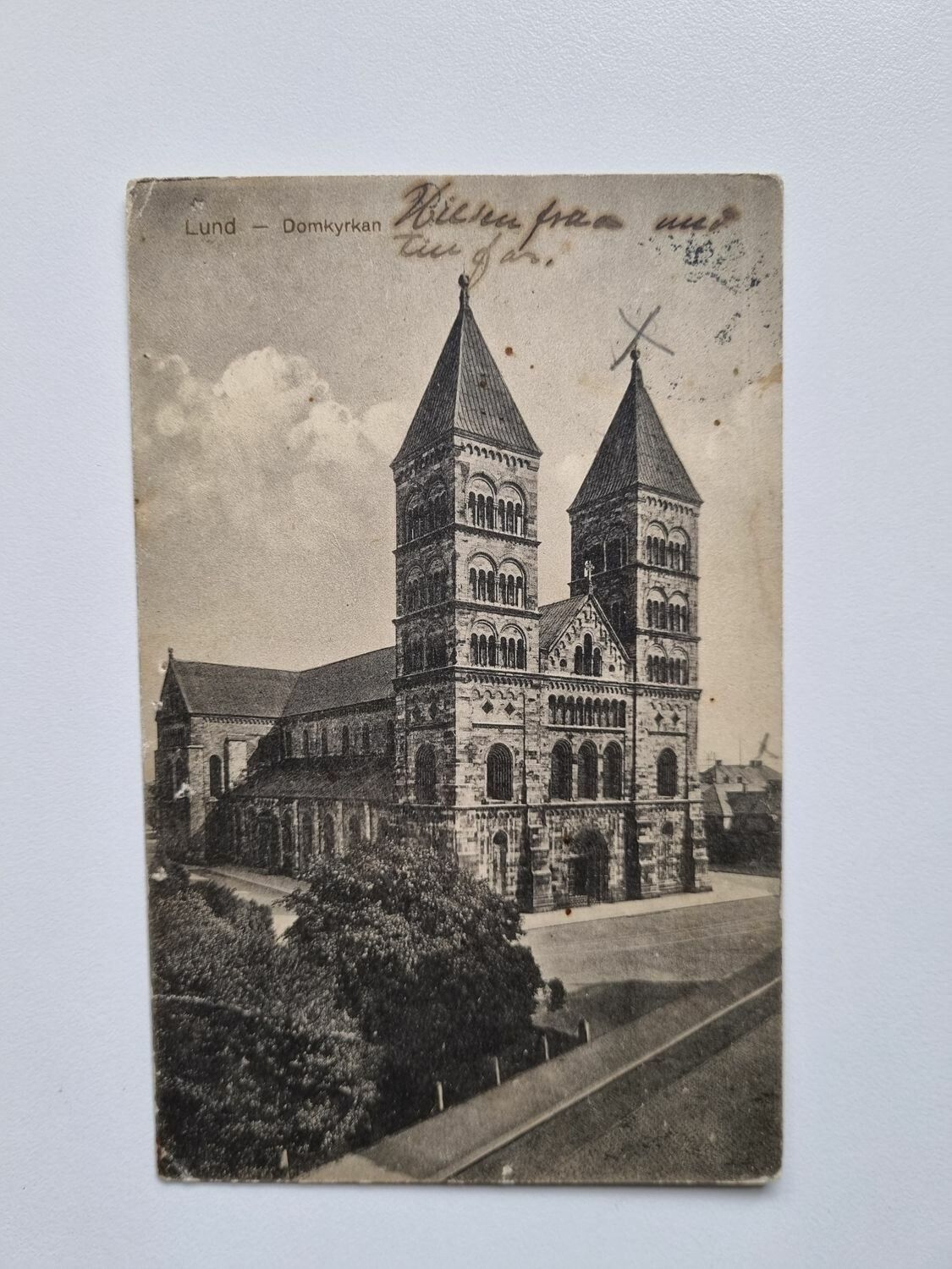 Vykort Lund Domkyrkan 1914