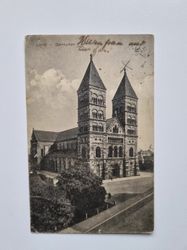 Vykort Lund Domkyrkan 1914
