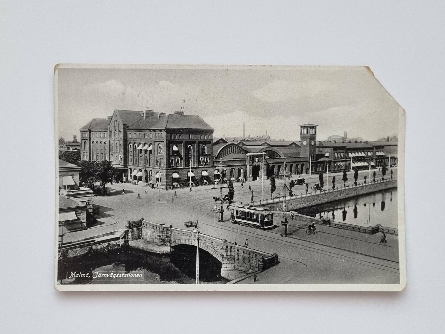 Vykort Malmö, Järnvägsstationen