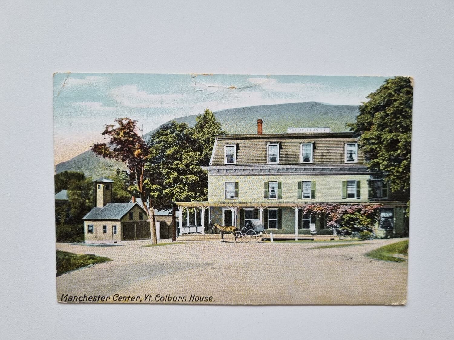Vykort Manchester Center, Vt. Colburn House.