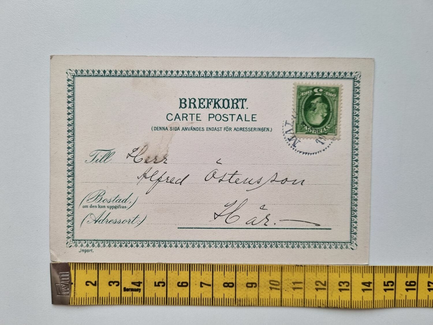 Vykort Malung, Kyrkan, 1902