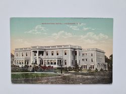 Vykort MANHATTAN HOTEL, LAKEWOOD, N. J.