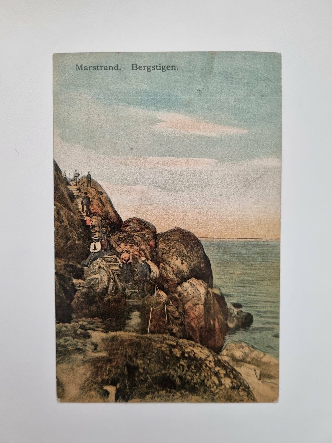 Vykort Marstrand Bergstigen 1907