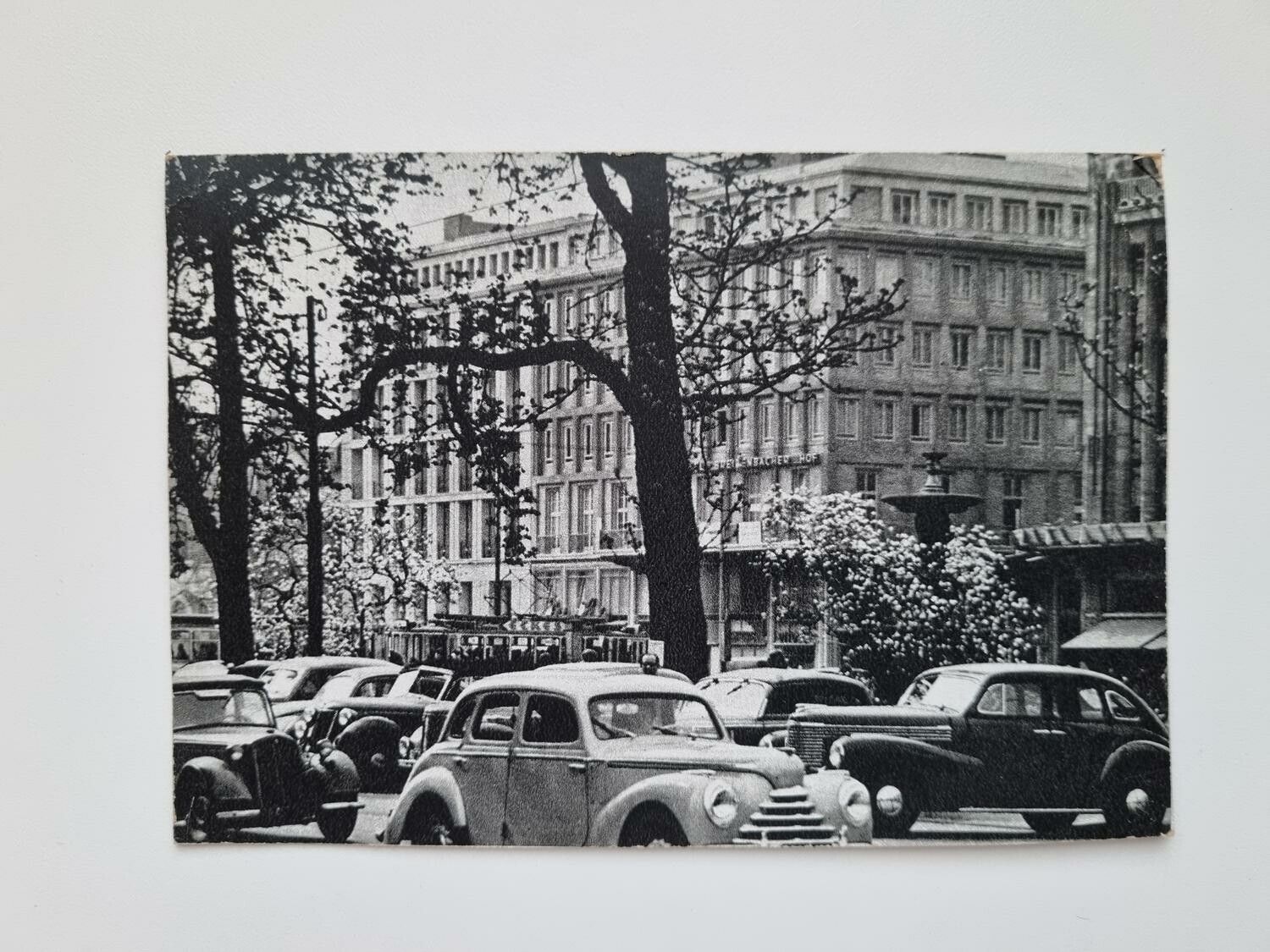 Vykort Düsseldorf Corneliusplatz/Breidenbacher Hof
