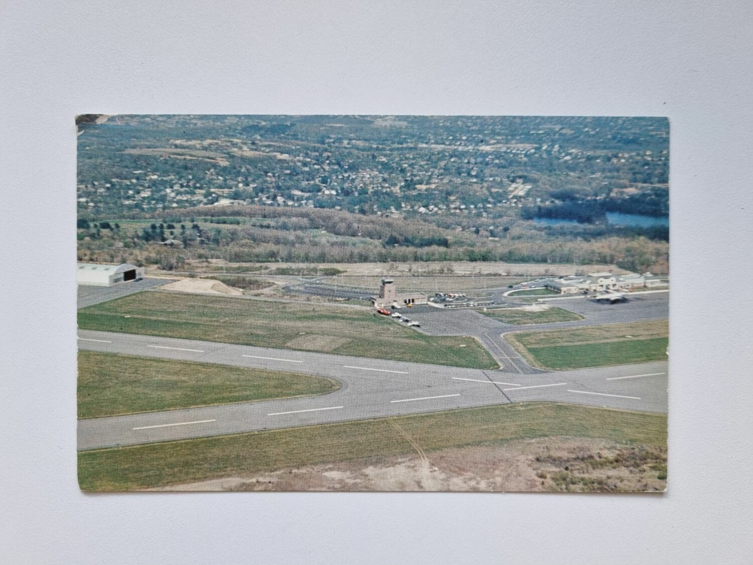 Vykort Municipal Airport Worcester, Mass