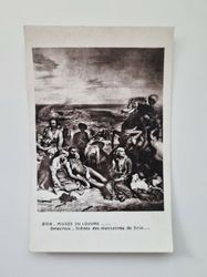 Vykort MUSÉE DU LOUVRE Delacroix Scènes des massacres de Scio