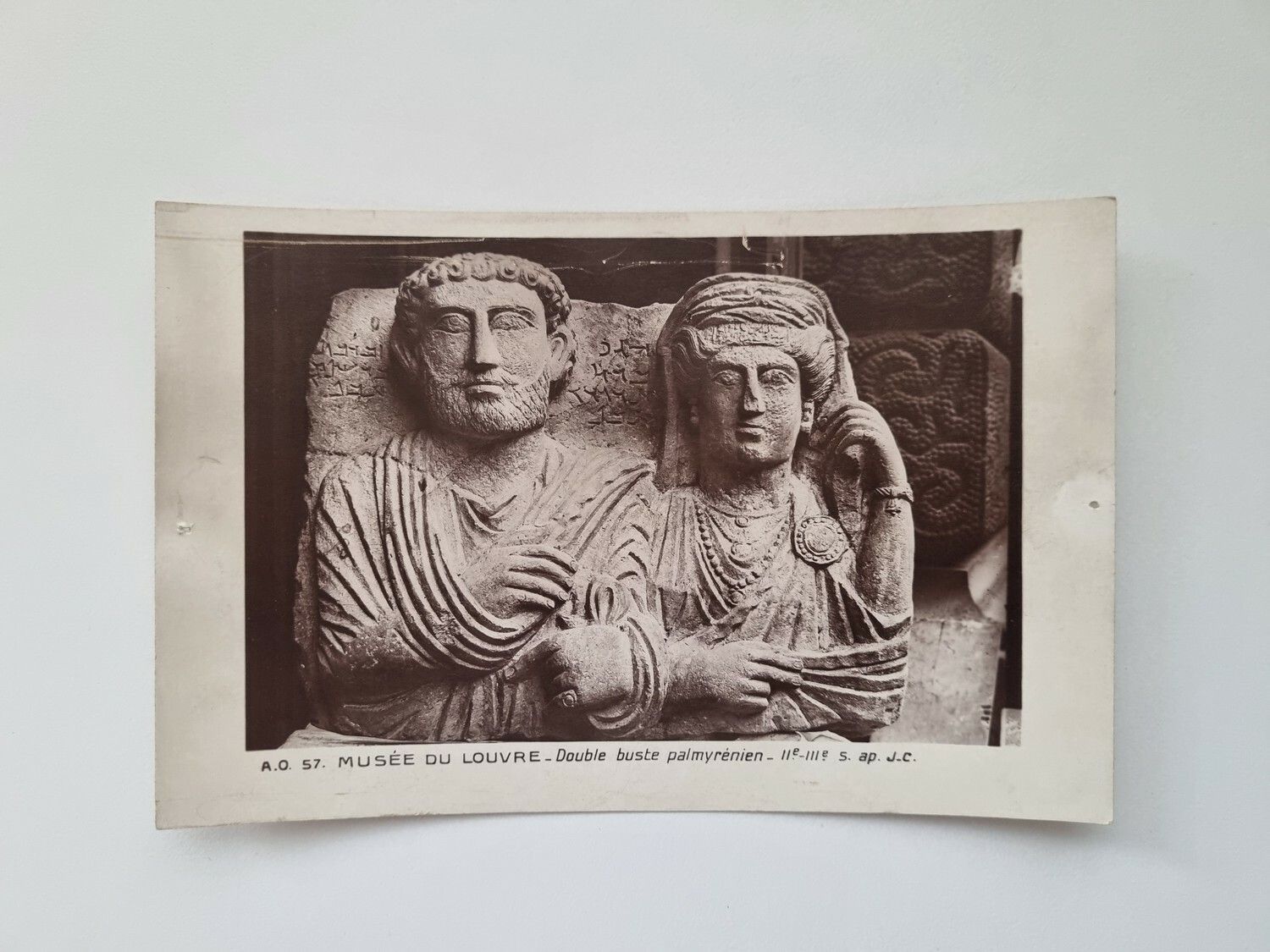 Vykort MUSÉE DU LOUVRE-Double buste palmyrënien