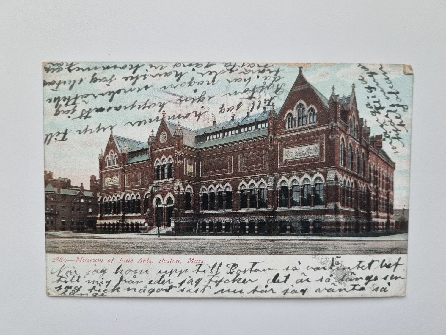 Vykort Museum of Fine Arts, Boston 1906