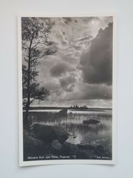 Vykort Månsken över sjön Tiken, Tingsryd