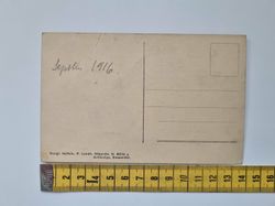 Vykort Mölle Storm vid fyren 1916