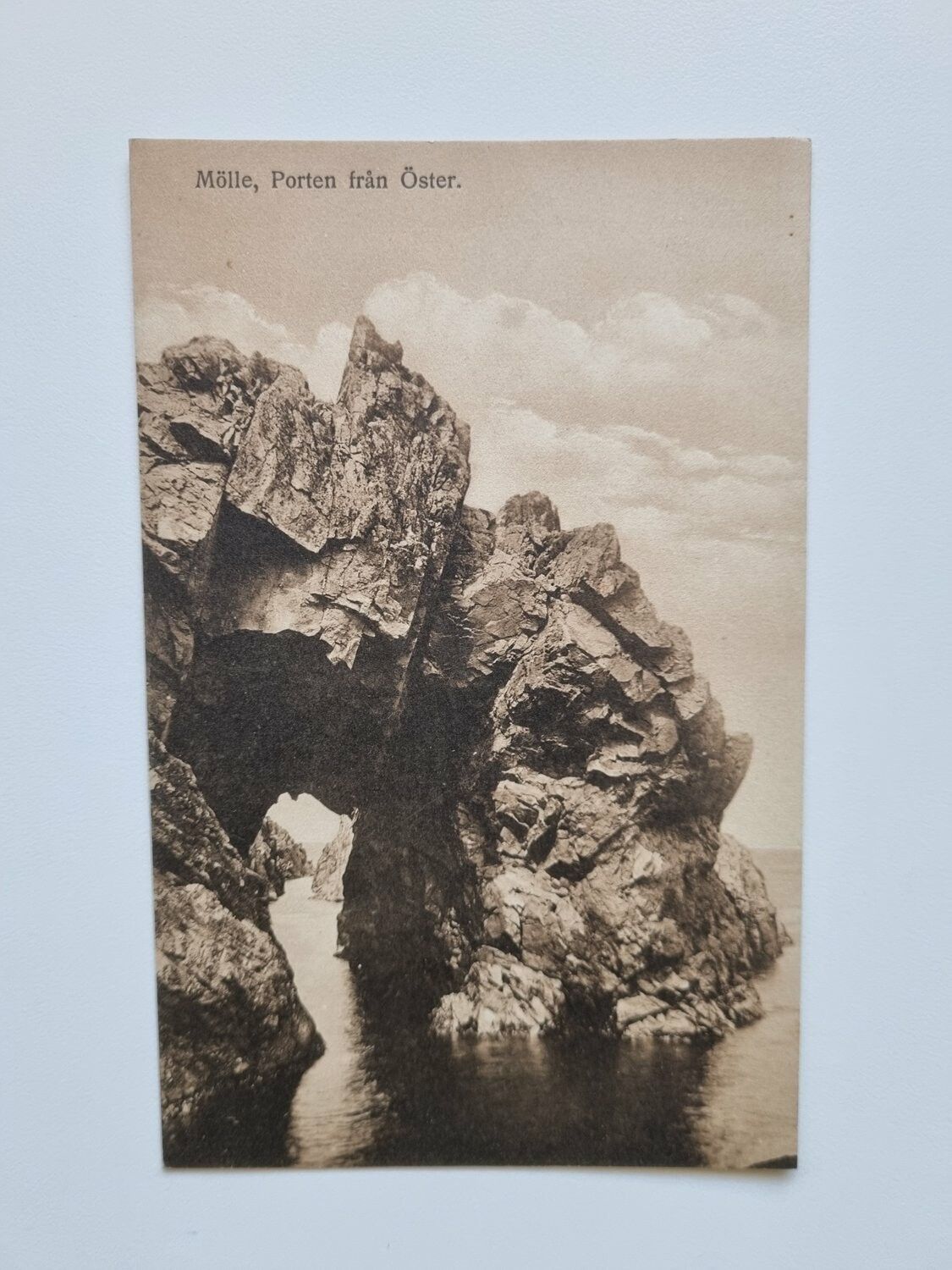 Vykort Mölle, Porten från Öster, 1916
