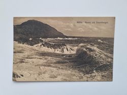 Vykort Mölle. Storm vid Åkersberget, 1915
