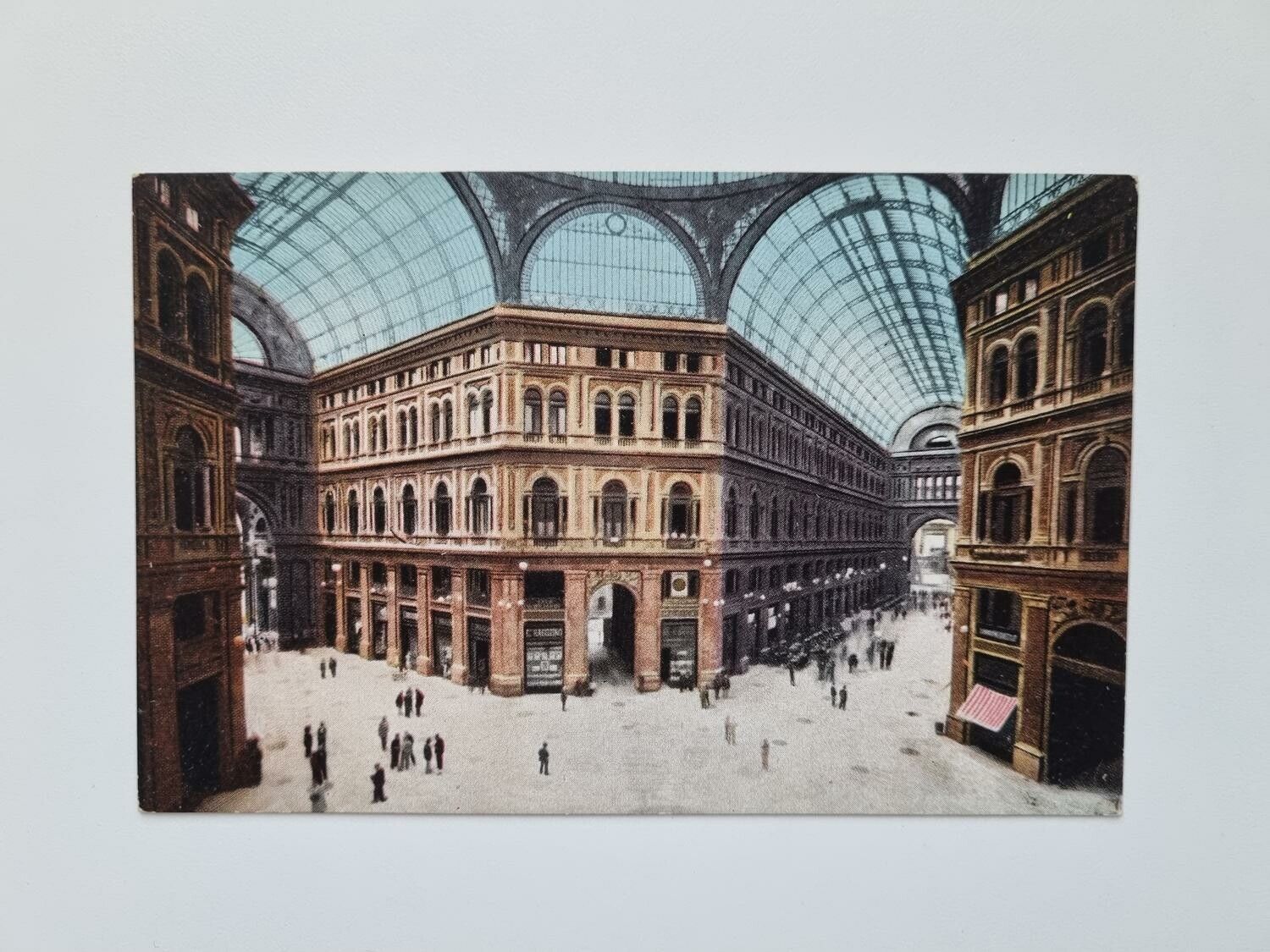 Vykort Napoli Interno Galleria Umberto I