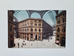 Vykort Napoli Interno Galleria Umberto I