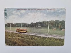 Vykort NEAR EXCELSIOR ON THE "TWIN CITY-LAKE MINNETONKA" ELECTRIC LINE, 1908