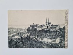 Vykort Neuchatel, The Castle and the Collegiate Church