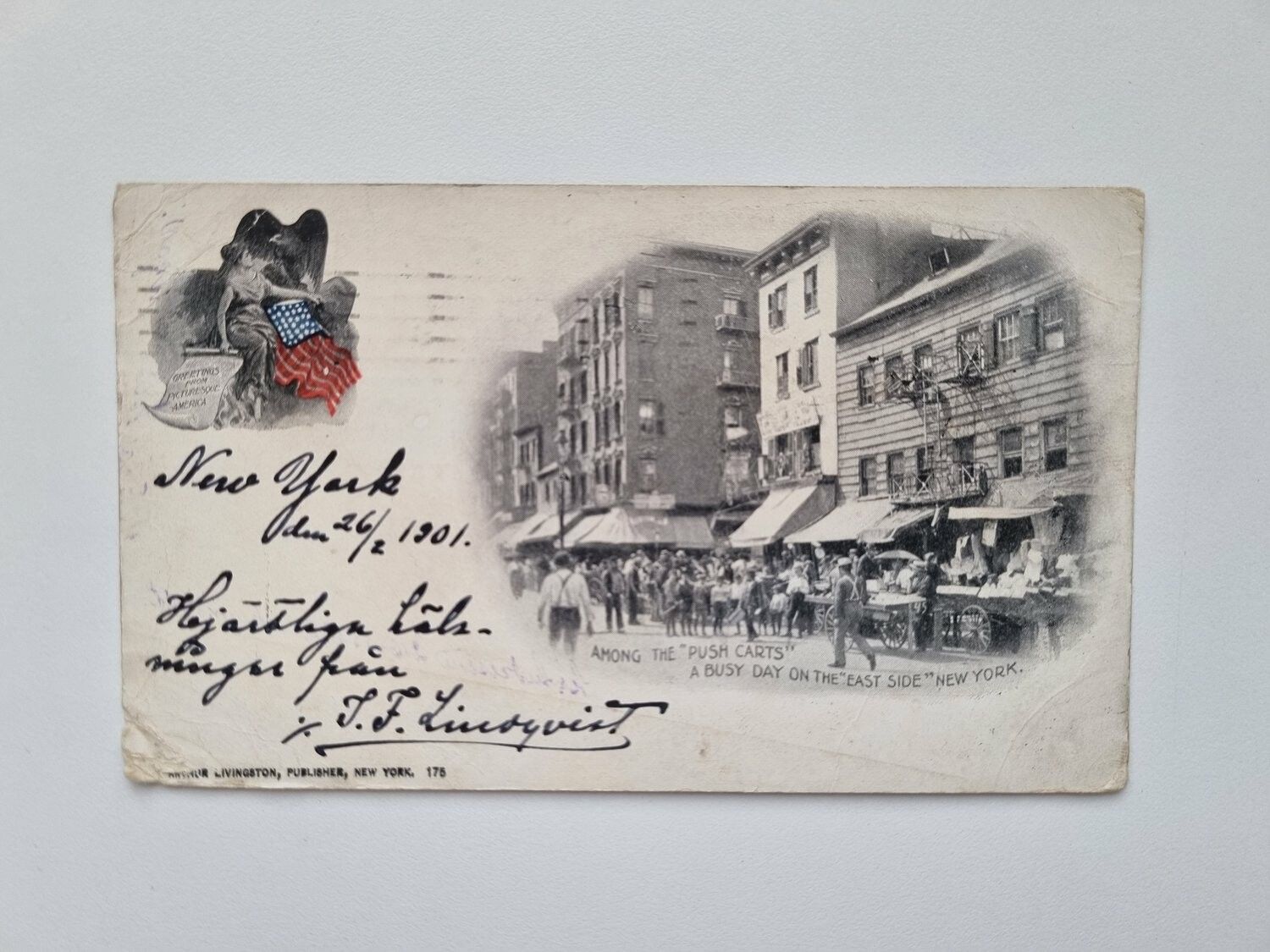 Vykort New York - 1901