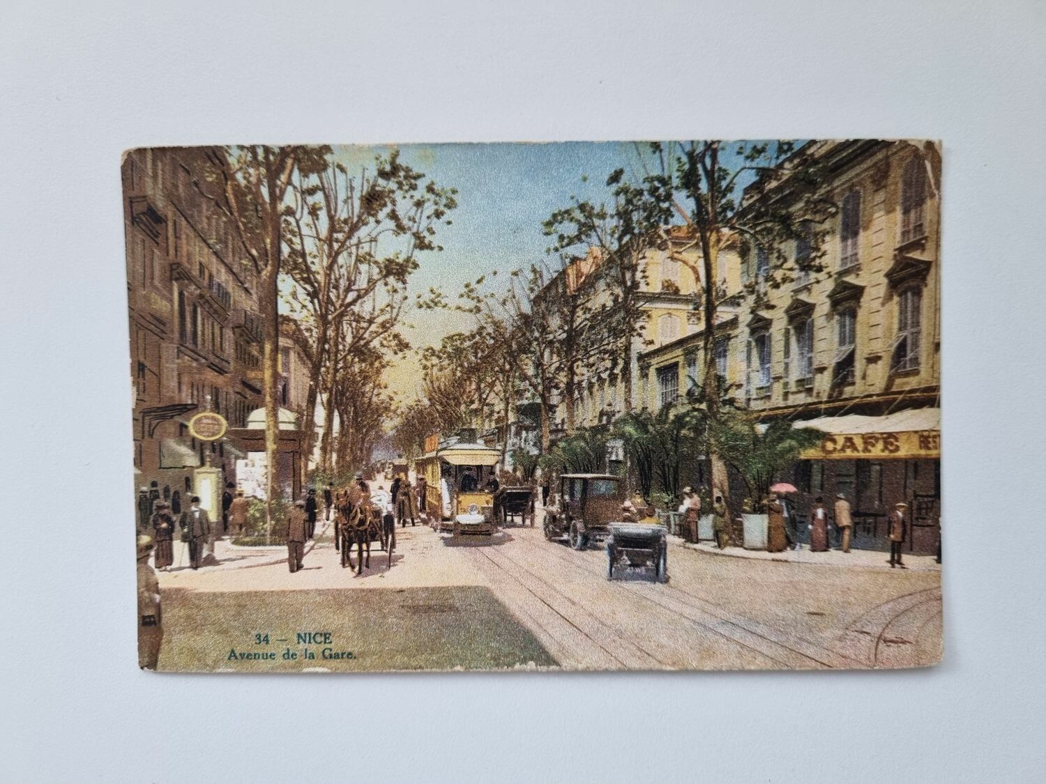 Vykort NICE Avenue de la Gare