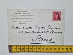 Vykort Norsk tjej i folkdräkt, 1904
