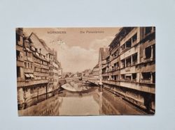 Vykort NÜRNBERG Die Fleischbrücke 1910