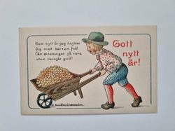 Vykort Nyårskort. S Sundius Dahlström