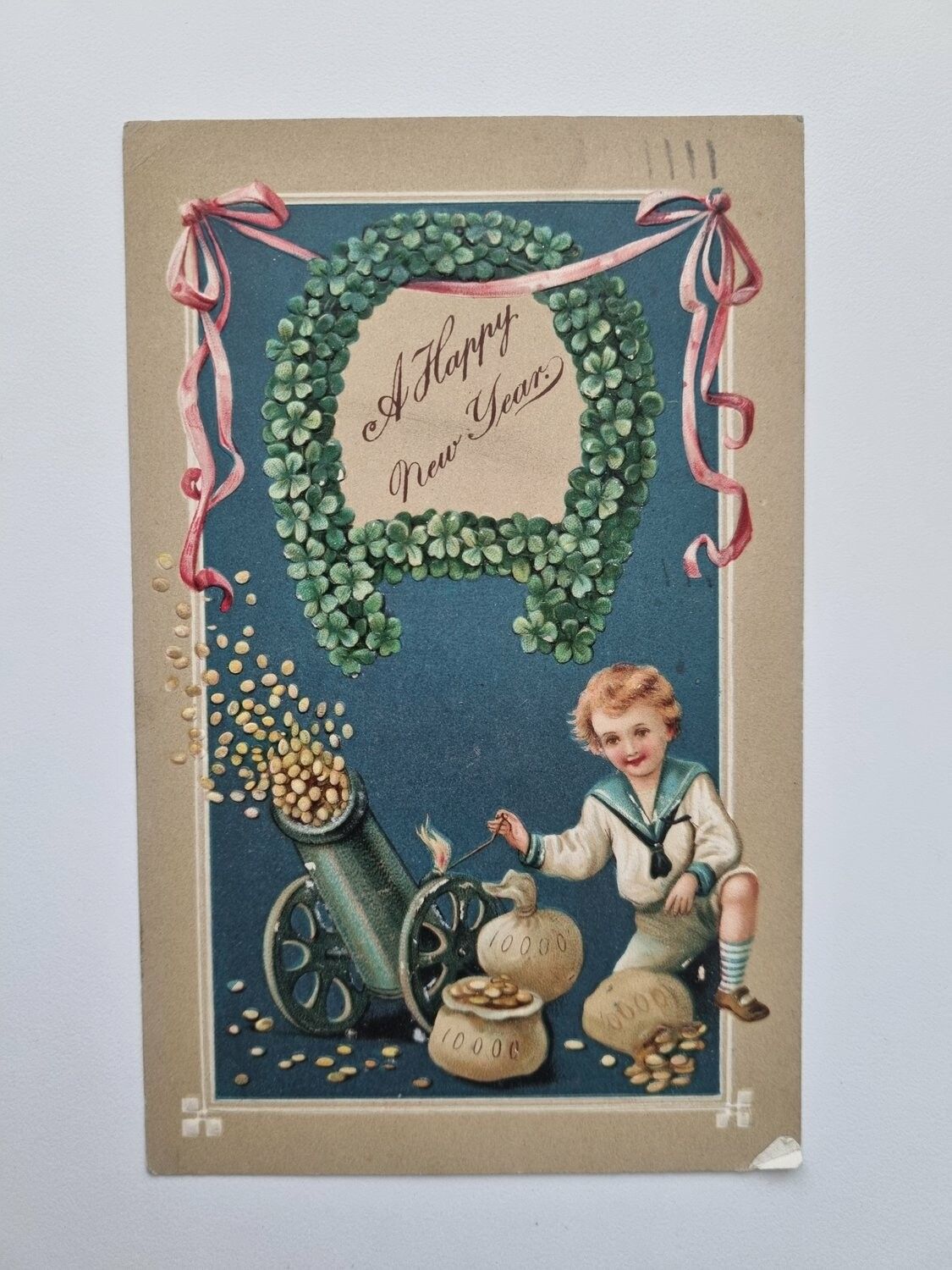 Vykort Nyårskort, A Happy New Year 1912