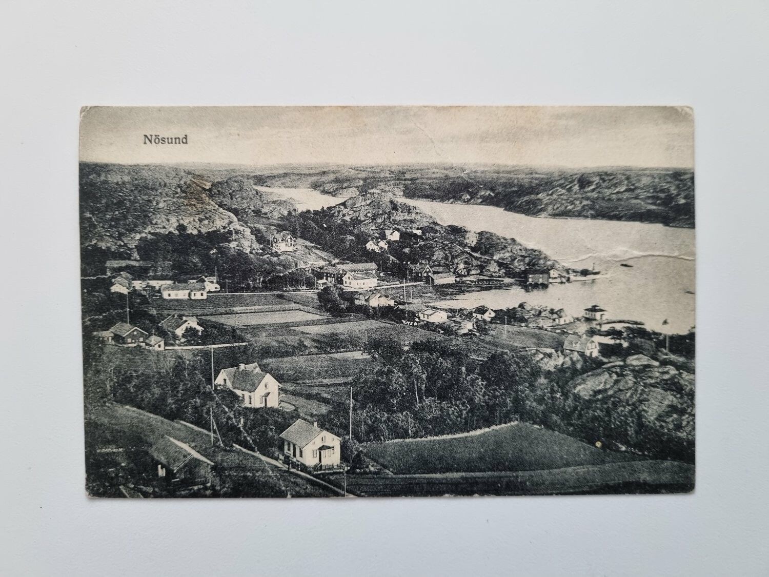 Vykort Nösund, översiktsbild