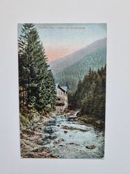 Vykort Okertal, Harz. Partie mit Romkerhalle.
