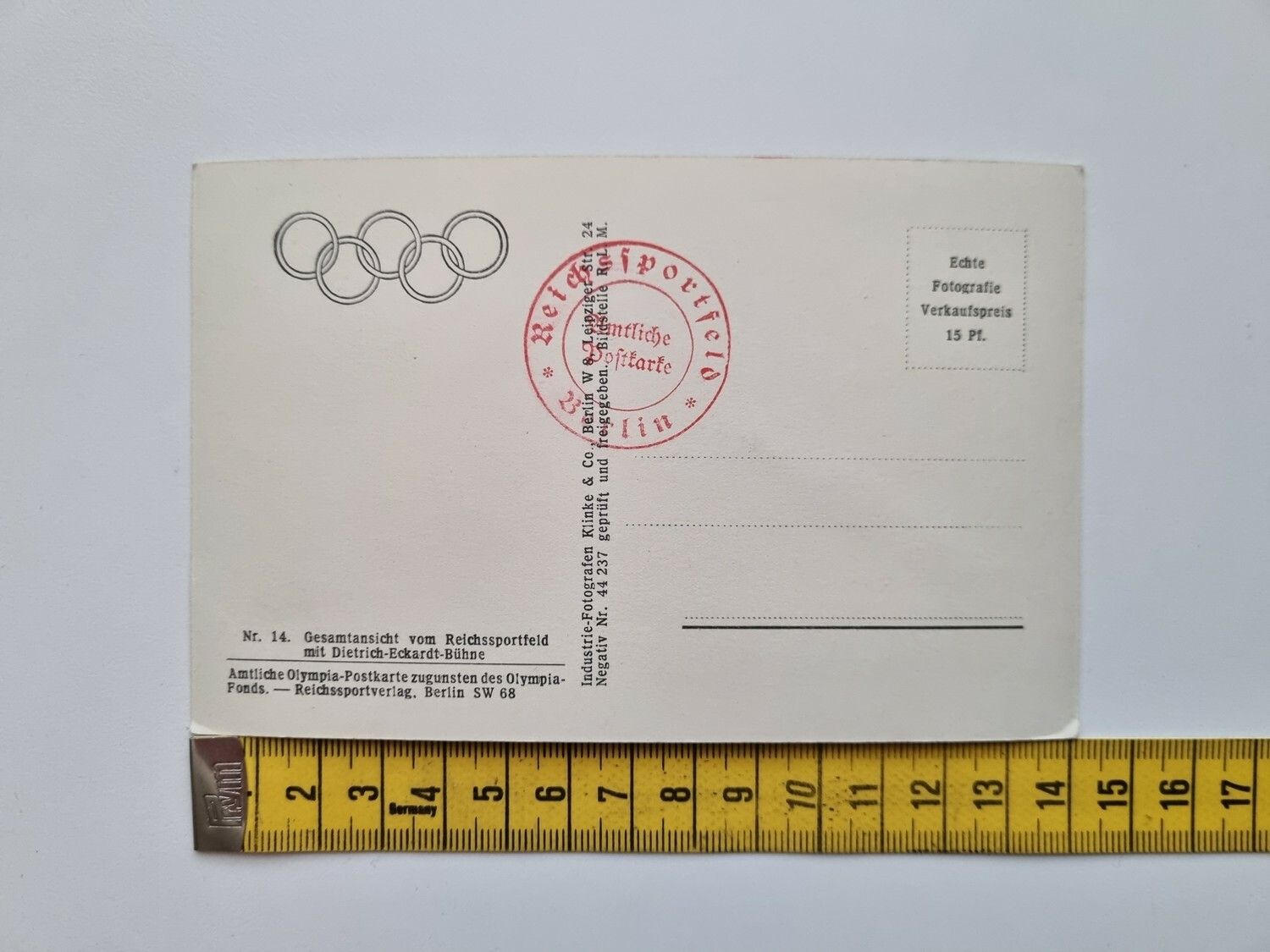 Vykort Olympiastadion Berlin