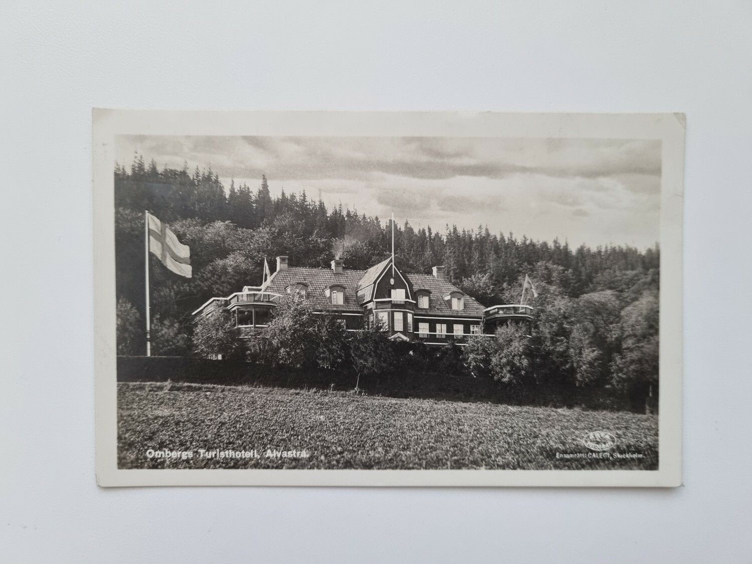 Vykort Ombergs Turisthotell, 1928