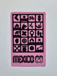 Vykort OS i Mexico 1968